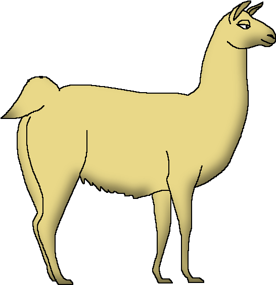 Llama Clipart (562x576), Png Download