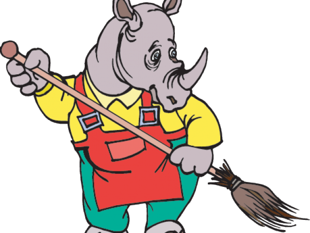 Rhinoceros Clipart (640x480), Png Download