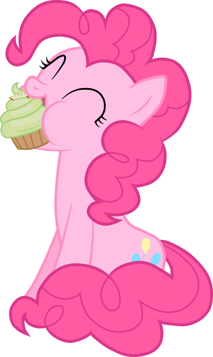 Популярная Серия Наборов Для Лепки Play-doh Выпустила - My Little Pony Pinkie Pie Eating Clipart (613x1024), Png Download