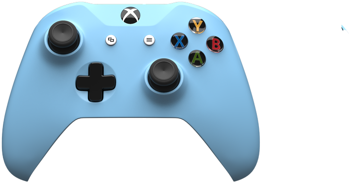Controller Clipart Xbox One - White Controller Xbox Png Transparent Png (1000x600), Png Download