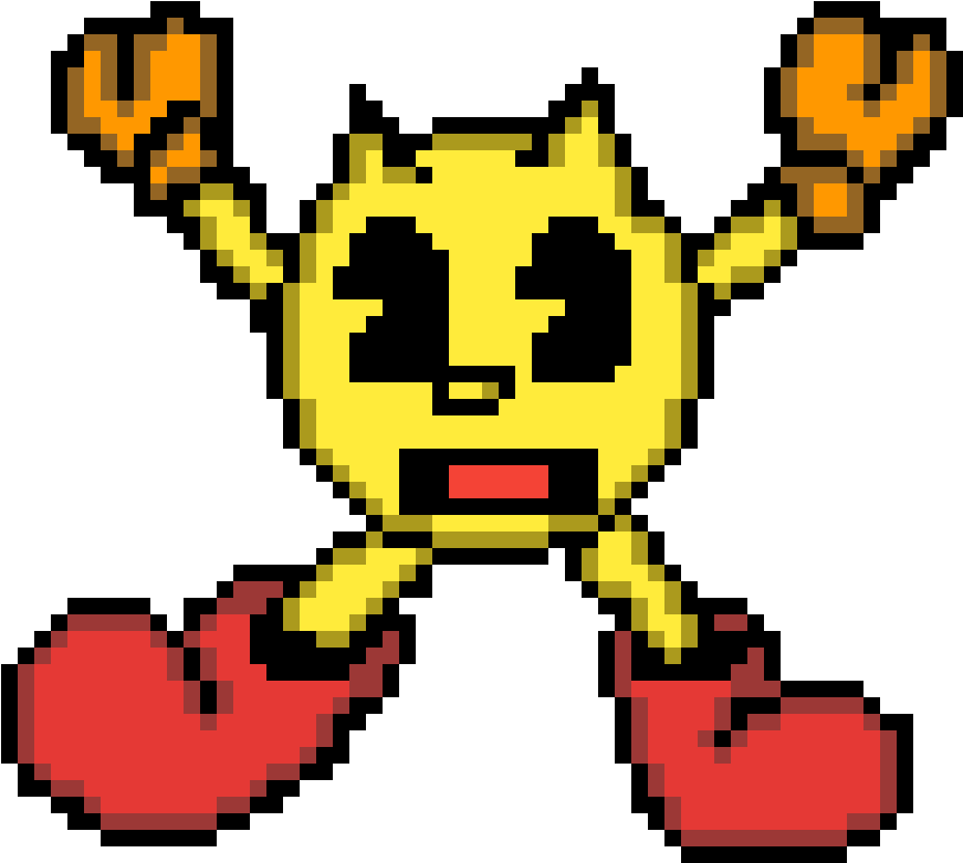Pacman Death Sprite - Pac-man Clipart (1200x1200), Png Download