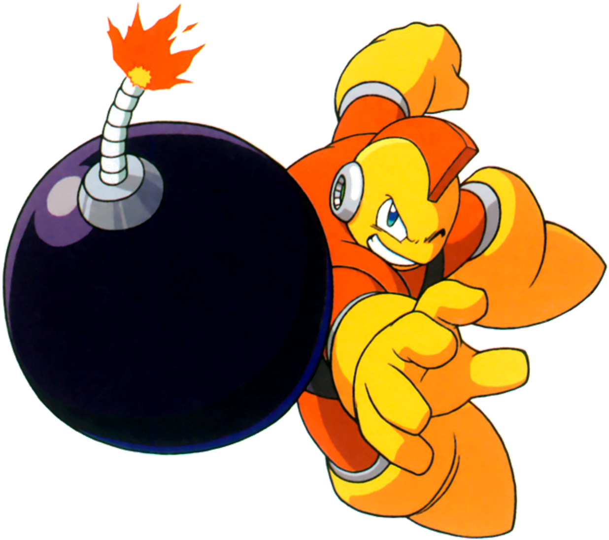 Bomb Man - Mega Man Bomb Man Clipart (1262x1125), Png Download