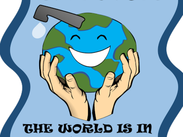 Liquid Clipart Water Wise - Save Water Cartoon Poster - Png Download (640x480), Png Download