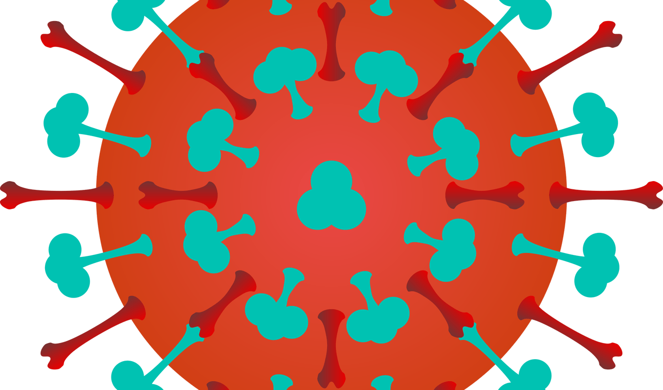 Svg Royalty Free Library Flu Clipart - Virus Clipart - Png Download (1356x797), Png Download