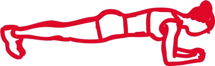 Being In A Push-up Position With The Hands Directly - Illustration Clipart (800x800), Png Download