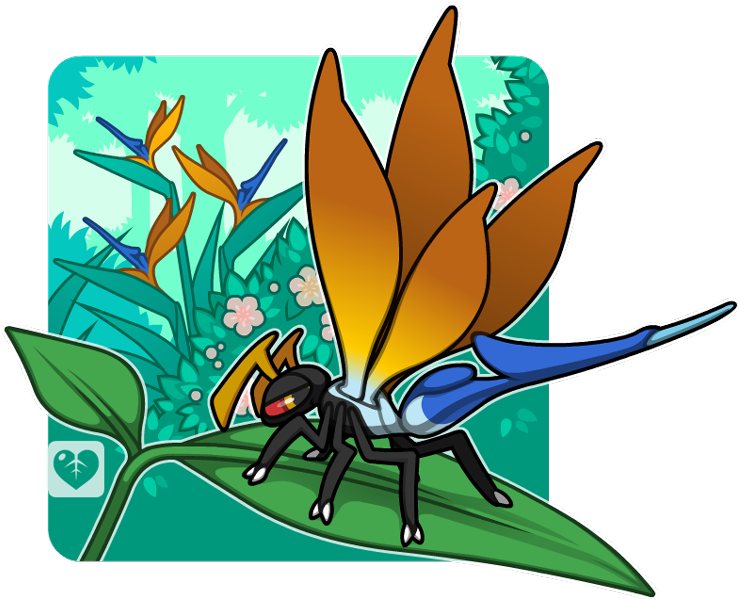 Popular Images - Bird Of Paradise Fakemon Clipart (759x600), Png Download