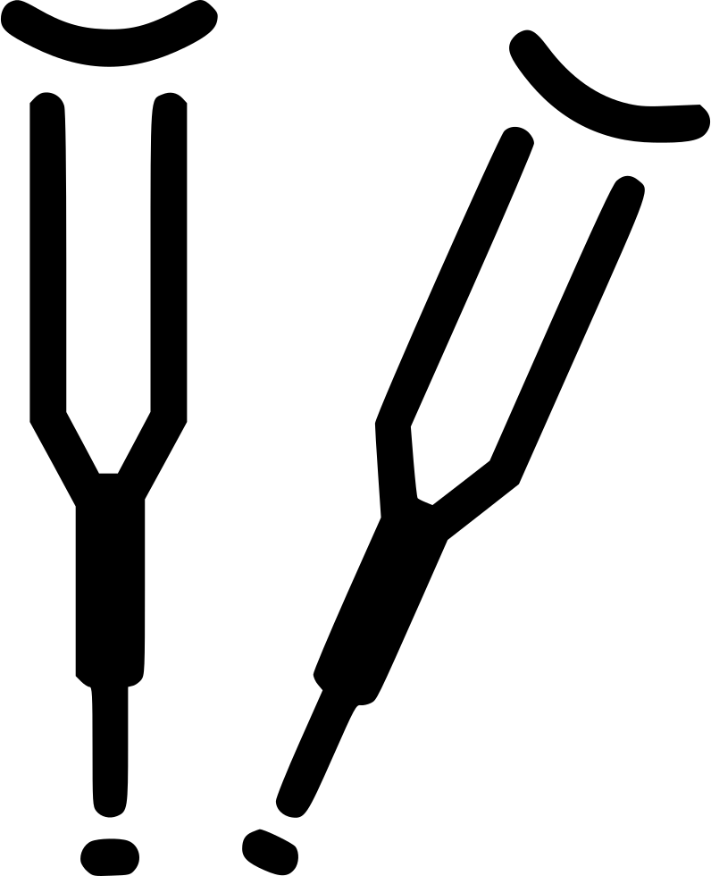 Clip Buttons Crutch Picture Library - Crutch Icon - Png Download (796x980), Png Download