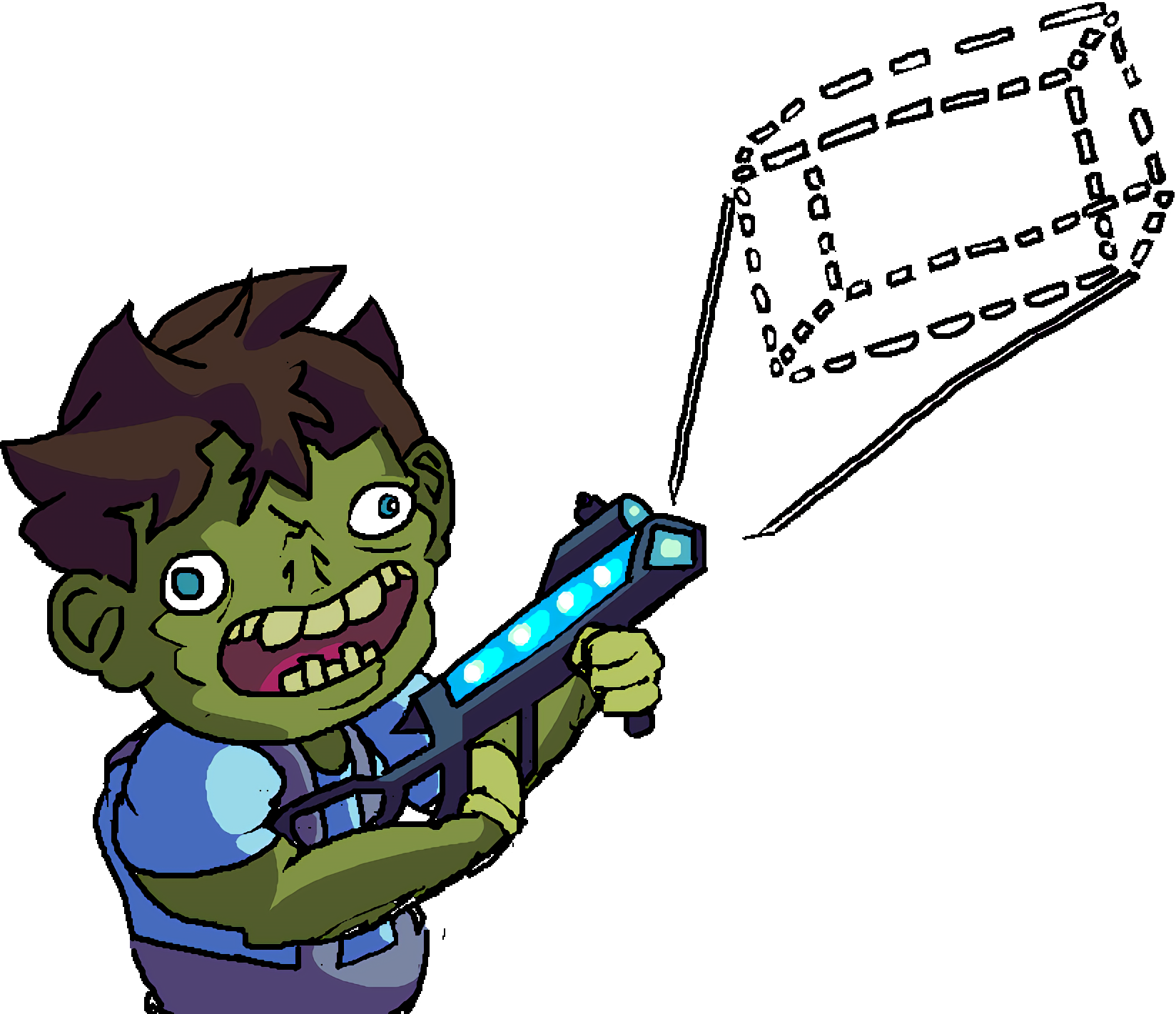 Anti Jump Man Is An Abstract Platformer Where The Main - Cartoon Clipart (1648x1421), Png Download