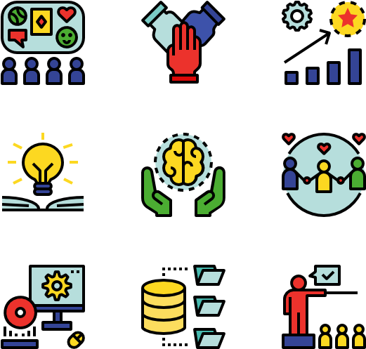 Knowledge Management - Icons Stock Clipart (600x564), Png Download