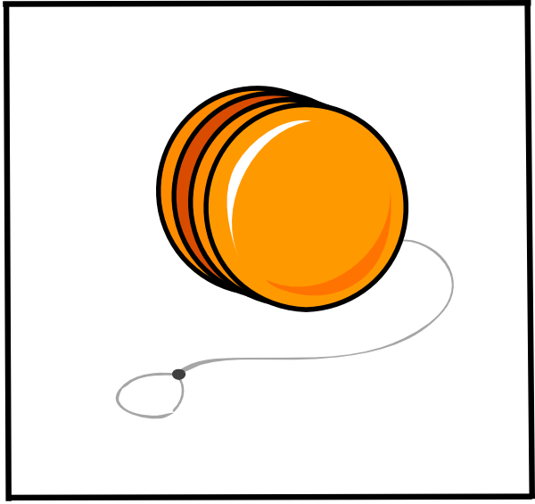 Yoyo Clip Art At Clkercom Vector Online Royalty Free - Orange Yo Yo - Png Download (600x565), Png Download
