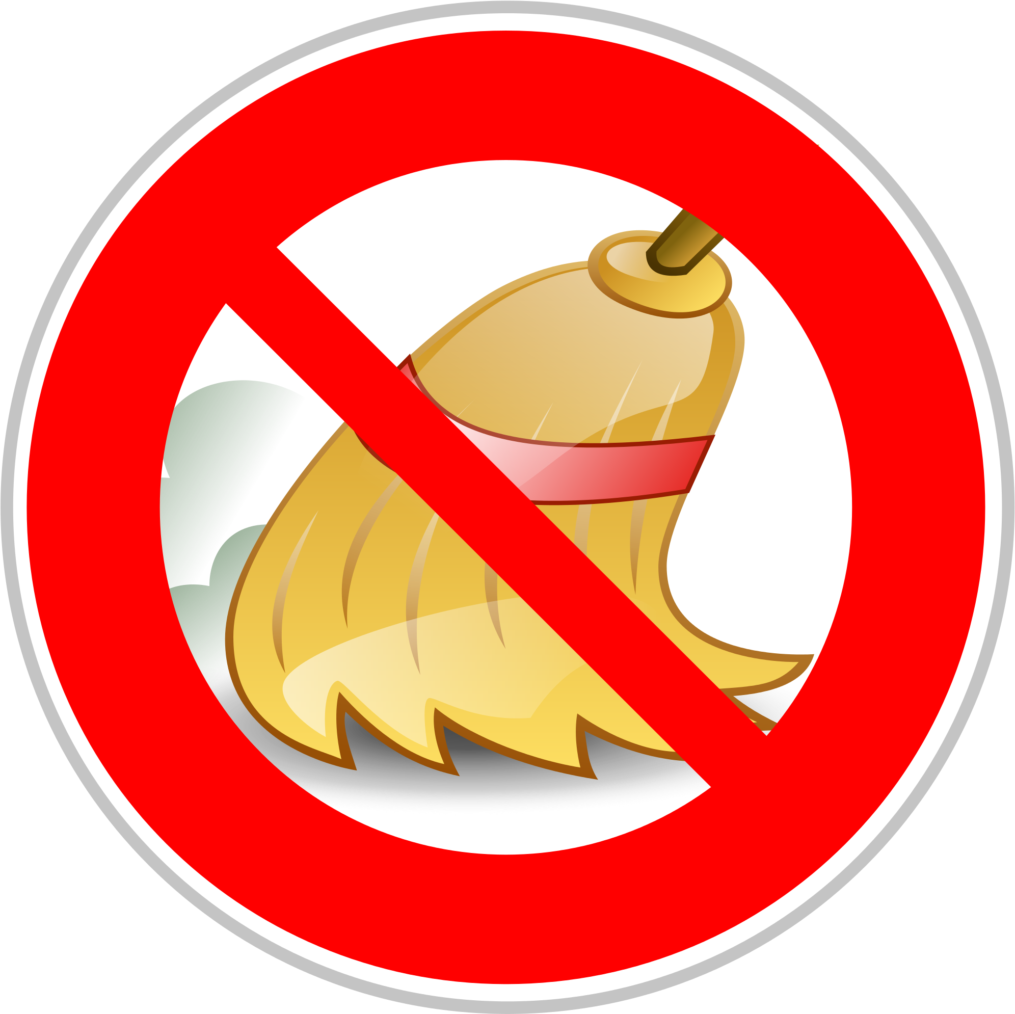 Open - No Broom Clipart (2000x2000), Png Download