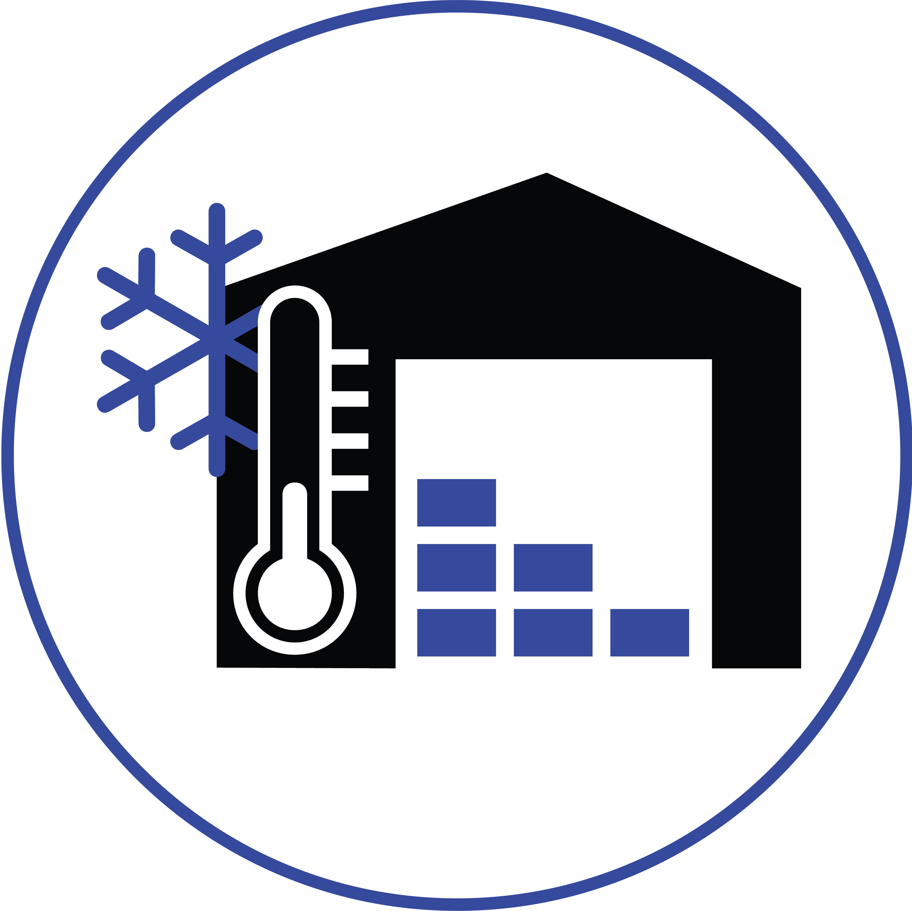 Temperature Controlled Warehousing / Short Term Storage Clipart (3044x3043), Png Download