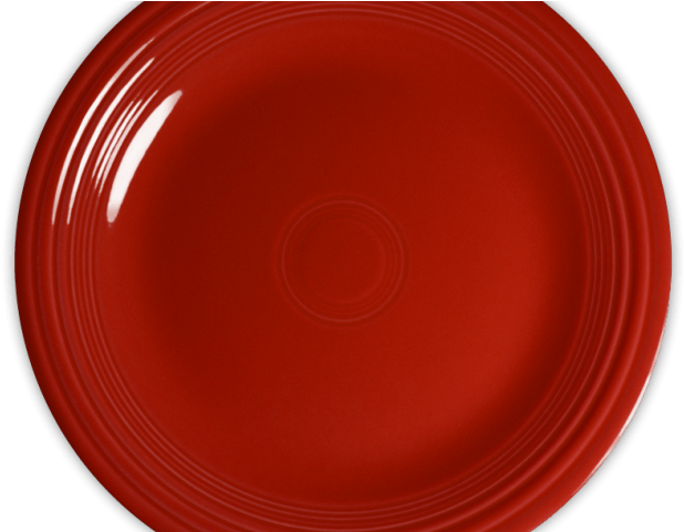 Dinner Plate Clipart Red Plate - Circle - Png Download (640x480), Png Download