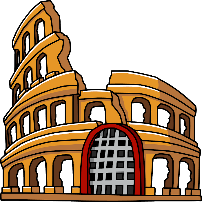Colosseum - Coliseo Romano Animado Clipart (697x697), Png Download