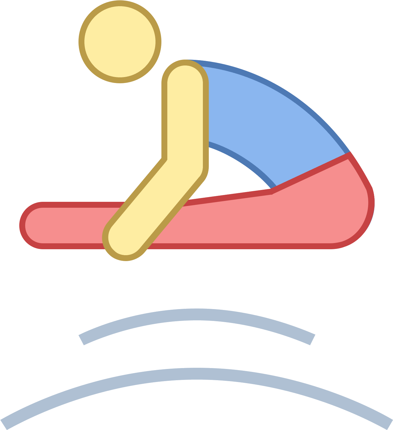 Trampoline Icon - Trampolining Clipart (1600x1600), Png Download
