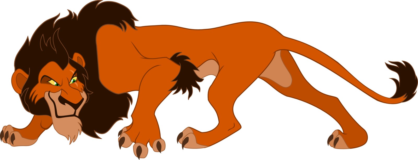 Lion Clipart Scar - Scar Lion King Png Transparent Png (1600x615), Png Download