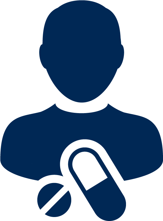 Pharmacist Icon Blue - Illustration Clipart (571x738), Png Download