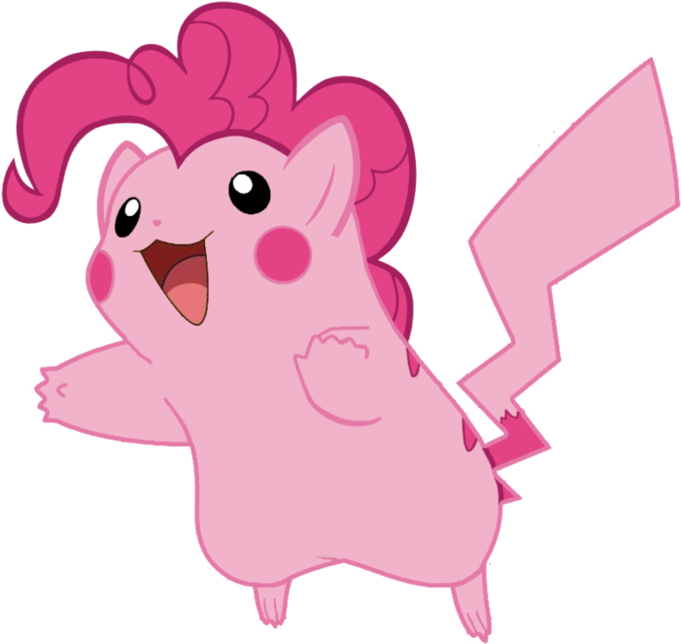 Pinkie Pie Rarity Twilight Sparkle Rainbow Dash Pikachu - Pinkie Pie Pikachu Clipart (680x680), Png Download