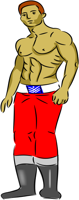 Cartoon Body Without Head Clipart (524x800), Png Download