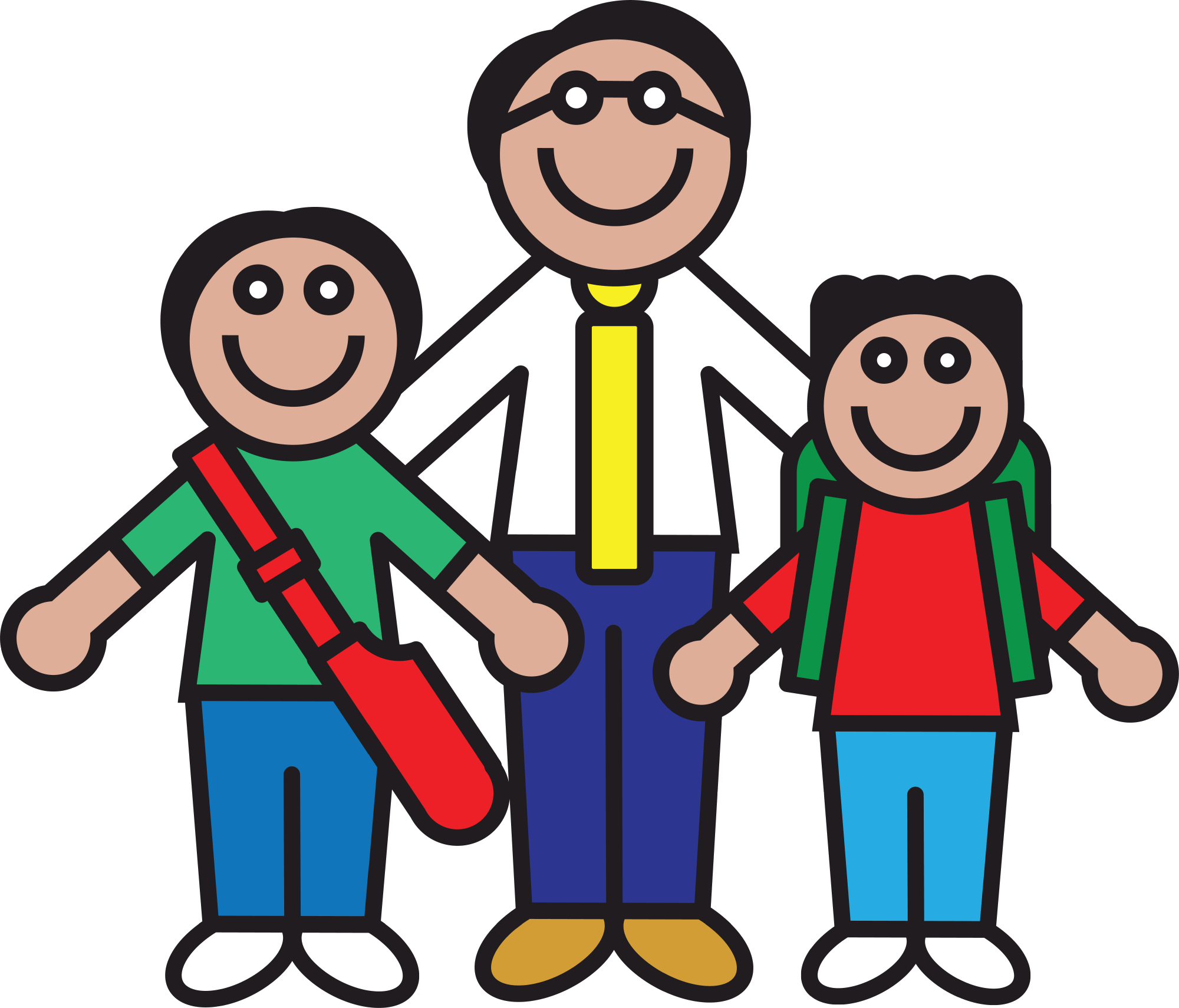 Son Clipart - Male Teacher Clip Art - Png Download (2000x1710), Png Download