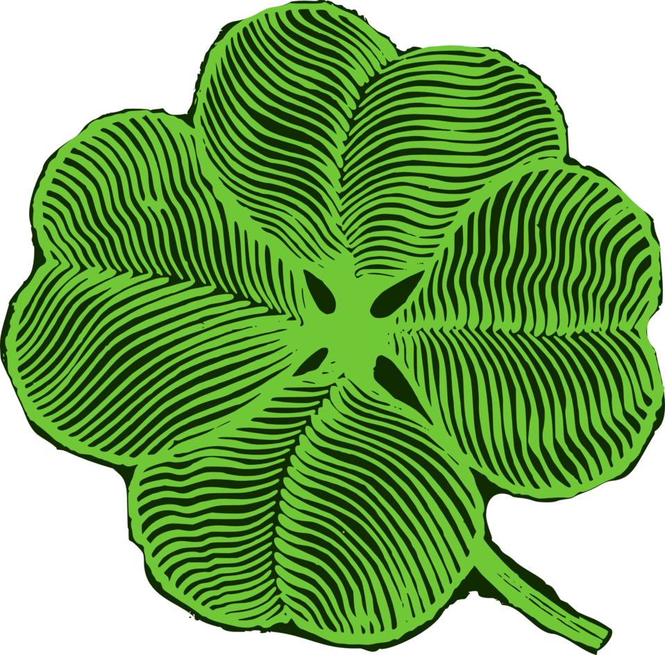 Four Leaf Clover - Four-leaf Clover Clipart (958x944), Png Download