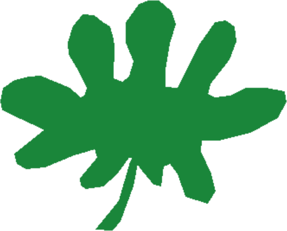 Four-leaf Clover Plant Stem Symbol Computer Icons - Four-leaf Clover Clipart (932x750), Png Download