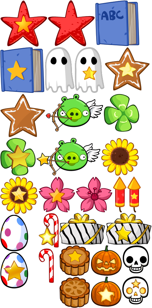 Angry Birds Reward - Angry Birds Seasons Objects Clipart (501x1012), Png Download
