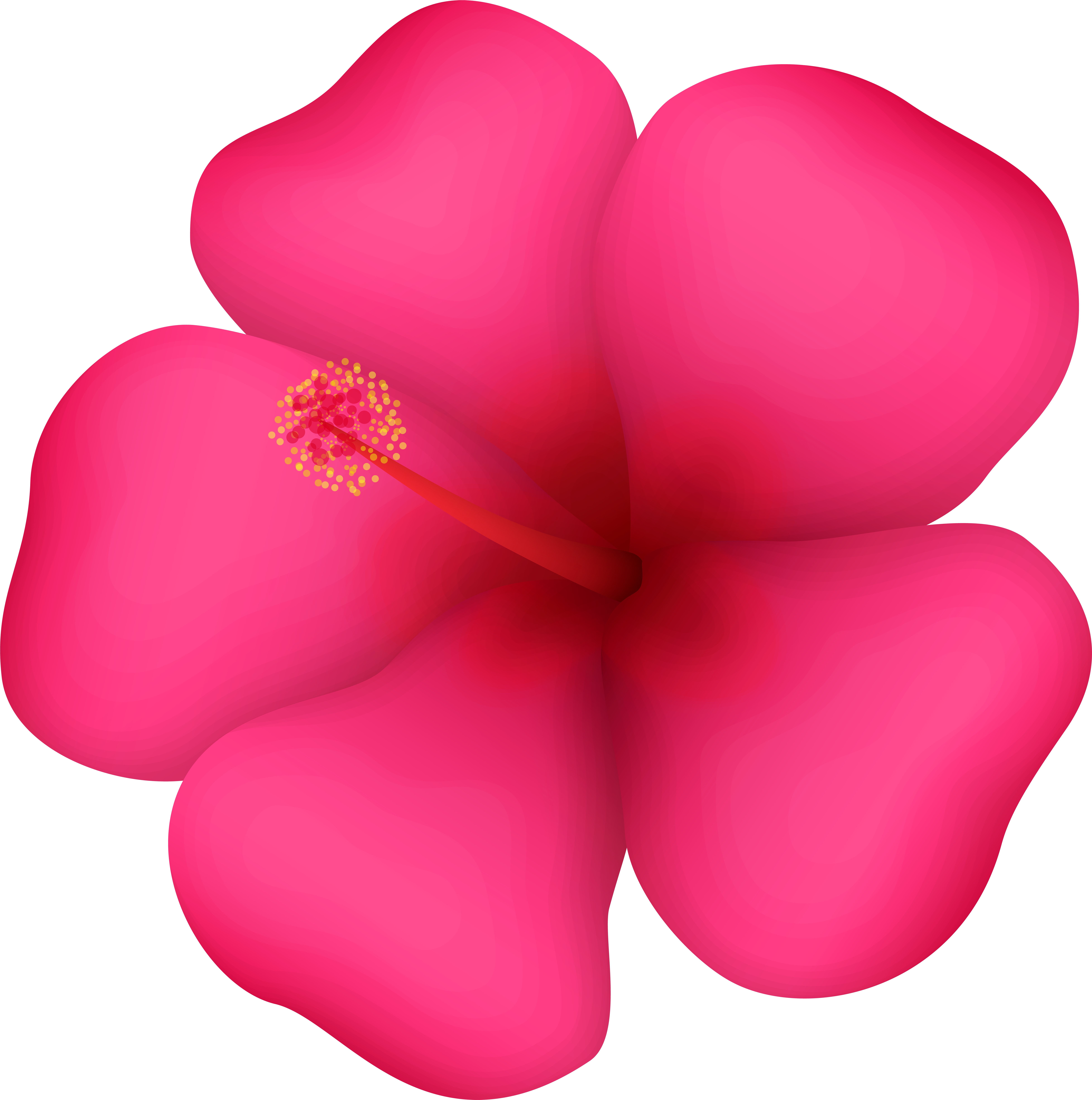 Tropical Flower Clipart - Png Download (7943x8000), Png Download