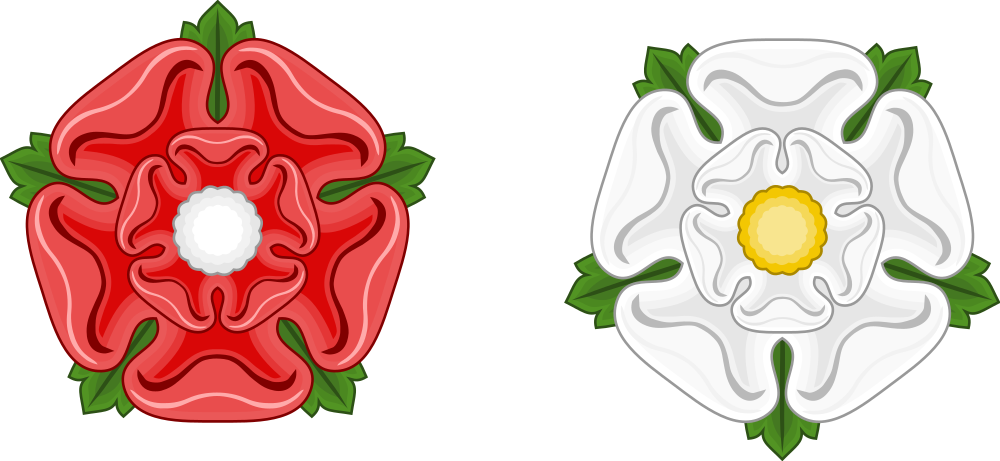 Open - War Of The Roses Lancaster Clipart (1000x461), Png Download