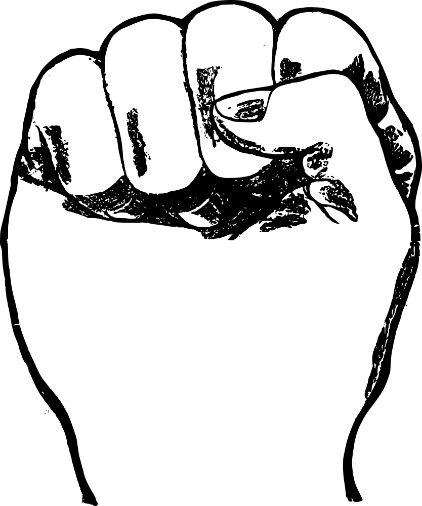 Clipart - Fist In Air Png Transparent Png (800x800), Png Download