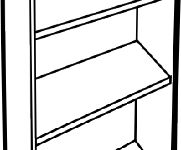 Shelf Clipart Full Bookshelf - Shelf - Png Download (640x480), Png Download