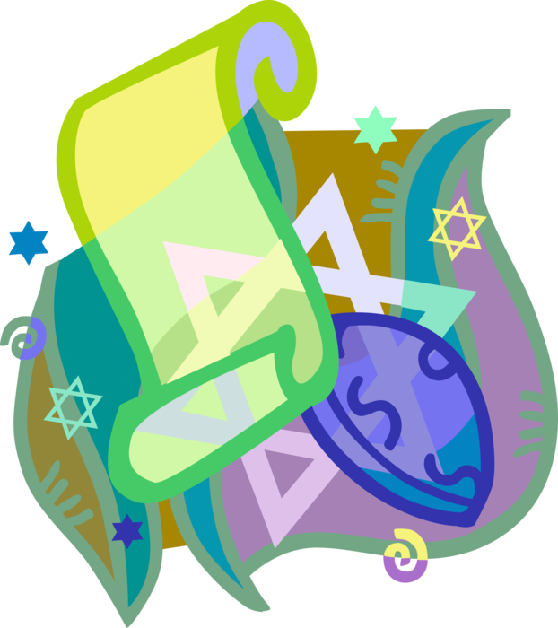 Vector Illustration Of Jewish Kippah Kip Yarmulke Cap - Hanukkah Lullabies For Your Baby Clipart (622x700), Png Download