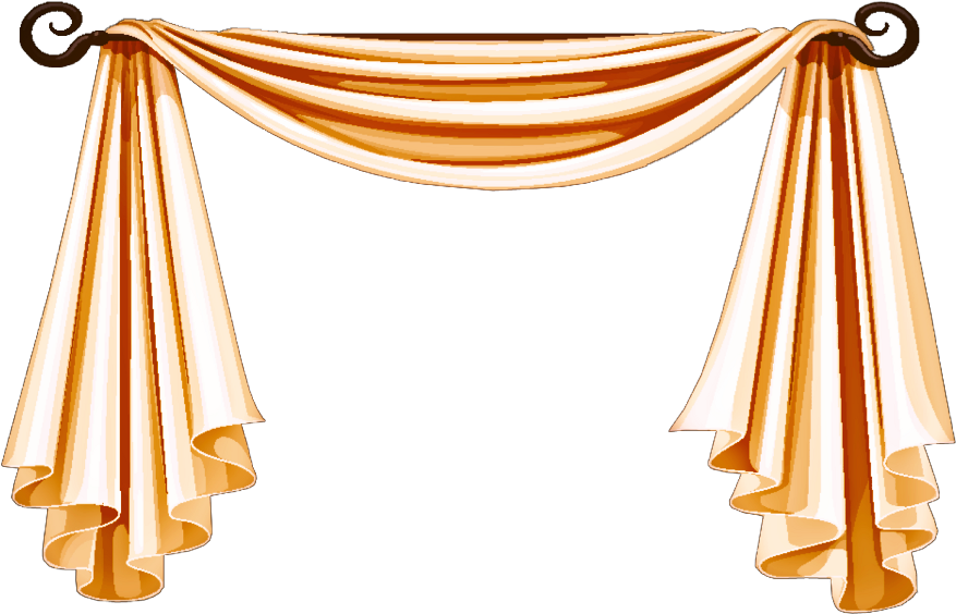 Curtain Clipart Cloth Golden Curtains Png Hd Transparent Png