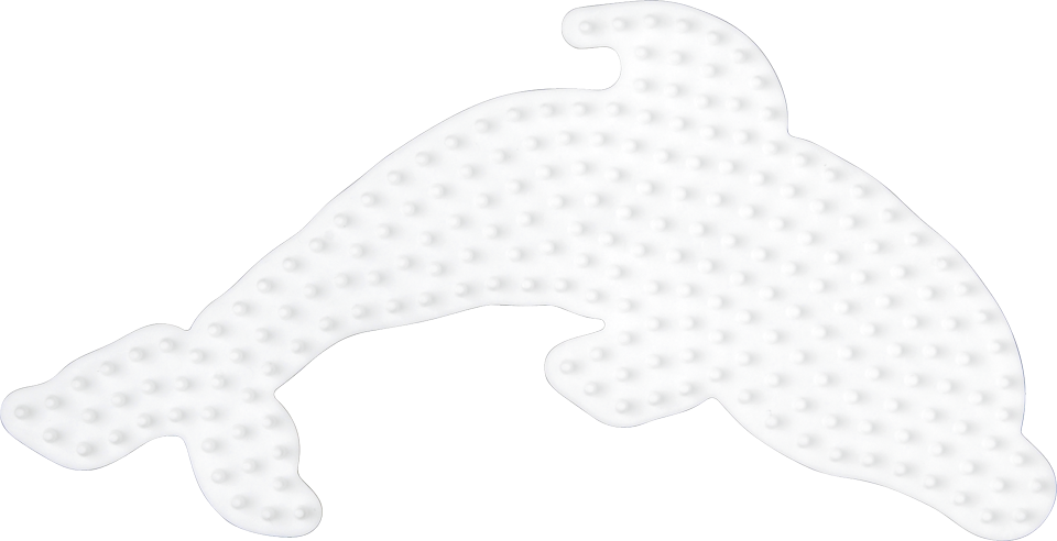 Pegboard - Dolphin - Hama 300 - Pin Plate: Dolphin, 15 X 8 Cm Toys/spielzeug Clipart (960x492), Png Download