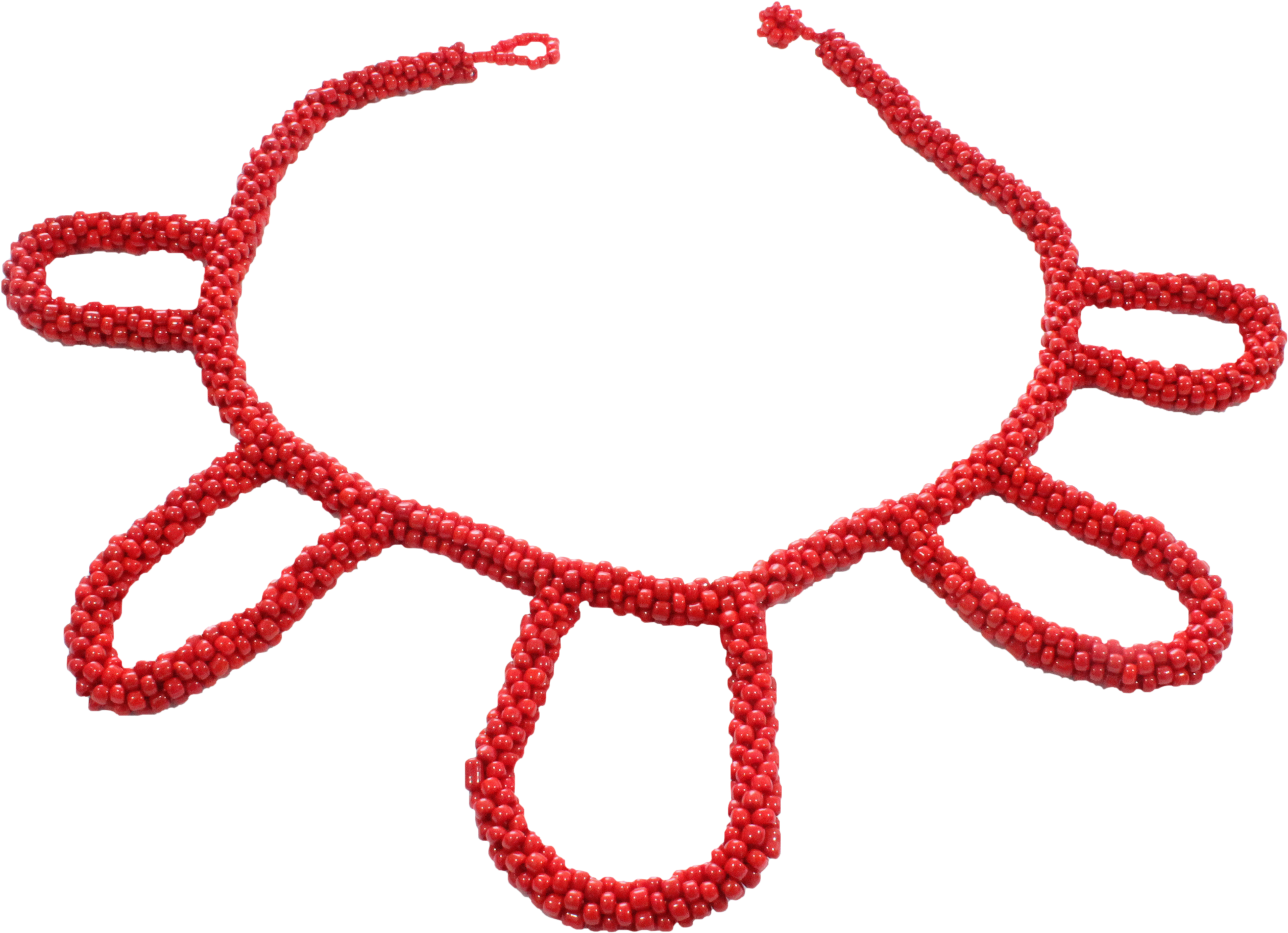 African Handmade Necklace Rolo Red Beads Necklace Clipart Full Size Clipart 719296 Pinclipart