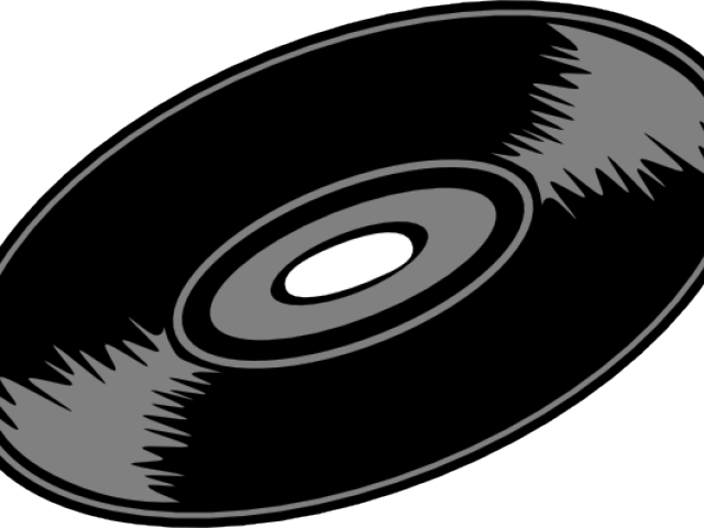 Record Clipart 50's Record - Clip Art Lp Record - Png Download (640x480), Png Download