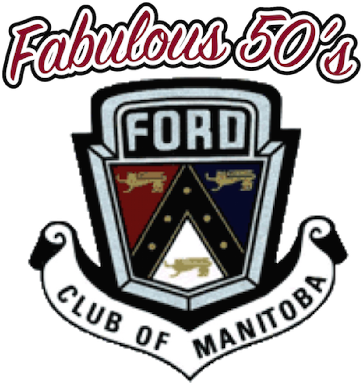 Fabulous 50's Ford Club - 50s Ford Clipart (1300x1294), Png Download