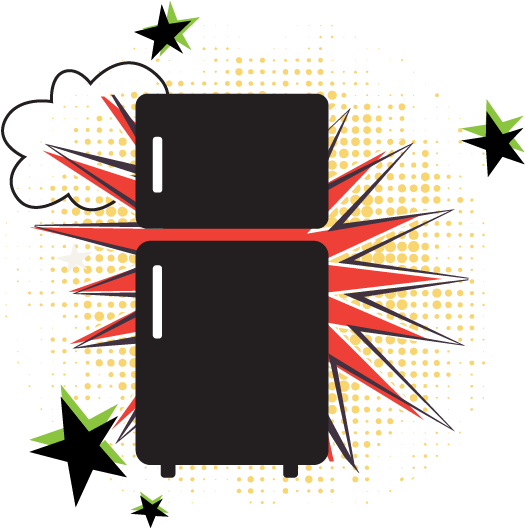 Refrigerator Repair In Orange County - Sticker Clipart (625x625), Png Download