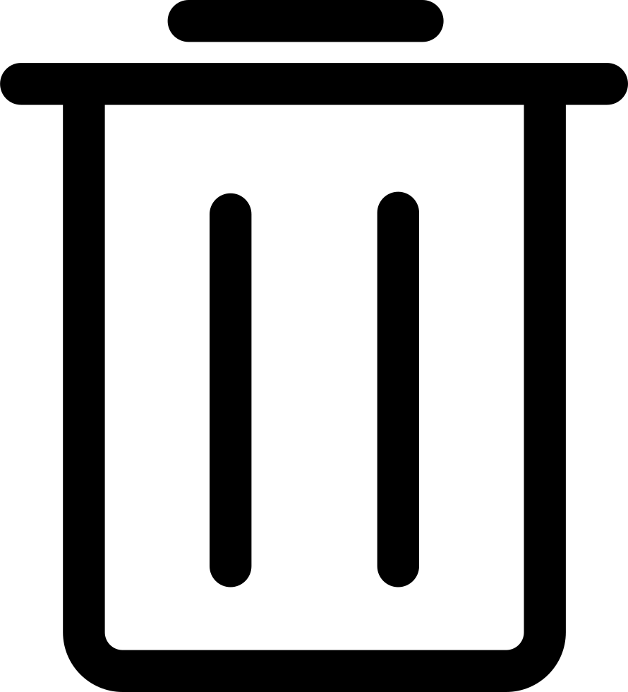 System Garbage Can Comments - Icon Clipart (890x980), Png Download