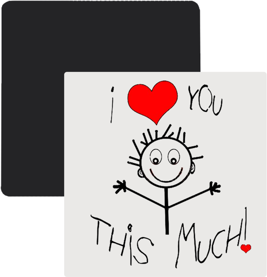 Love You Fridge Magnet - Father's Day I Love U Clipart (1024x1024), Png Download