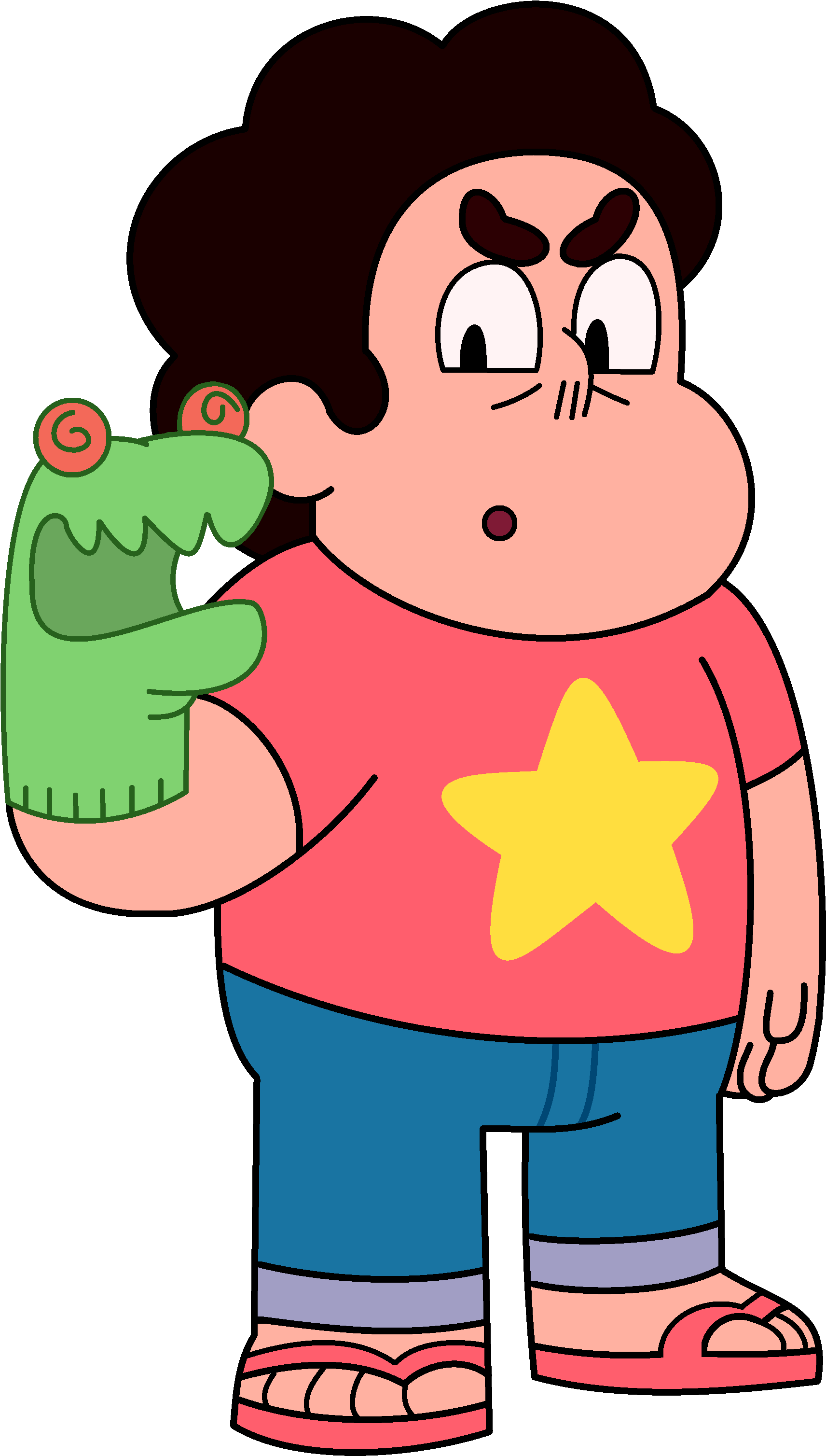 Actuall Pallete Cluster Puppet - Steven Universe Cluster Puppet Clipart (1725x3025), Png Download
