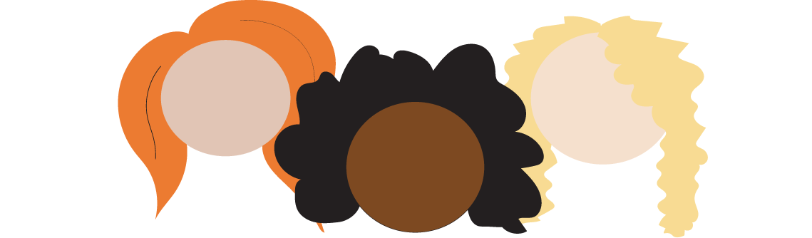 Diverse Women Png - Cartoon Diversity Women Png Clipart (1139x334), Png Download