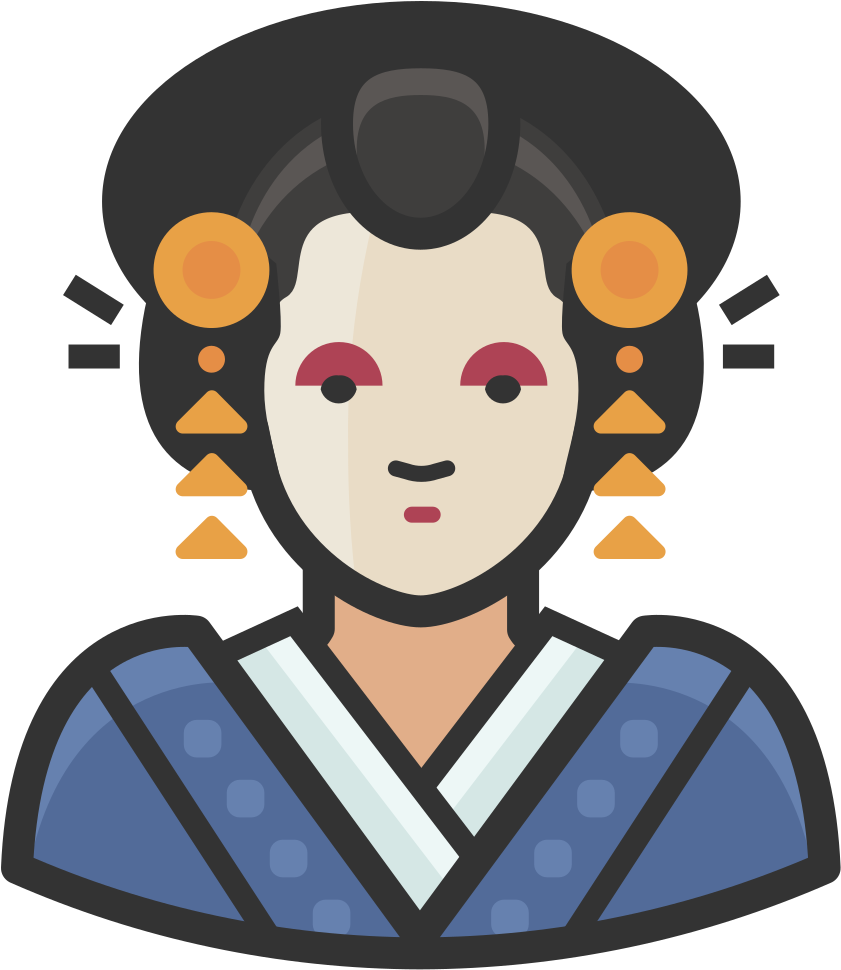 Download Svg Download Png - Avatars Japanese Clipart (1024x1024), Png Download