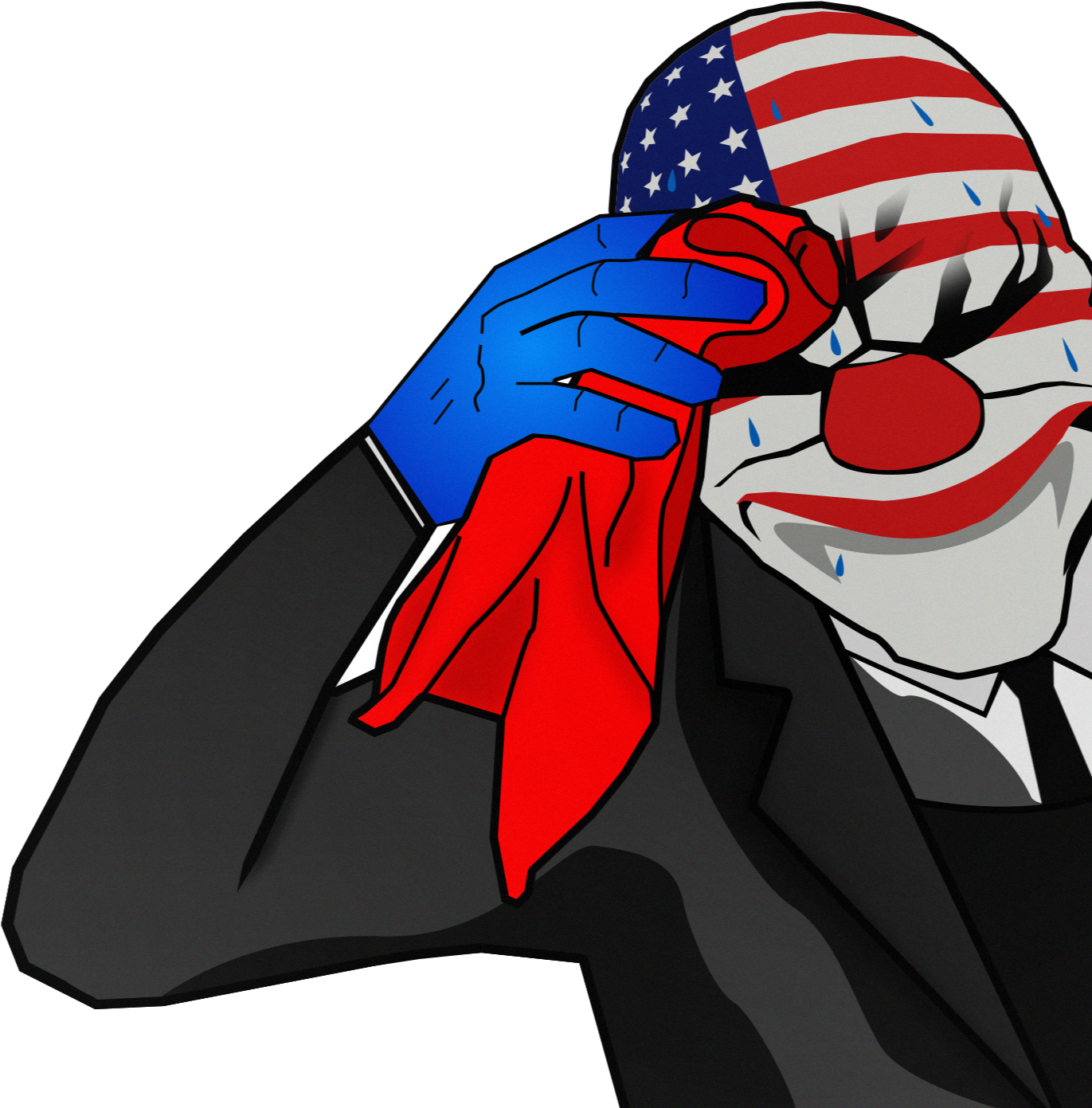 Sweating Towel Dallas Png Alpha Source File For Anyone - Dallas Payday 2 Meme Clipart (1435x1440), Png Download