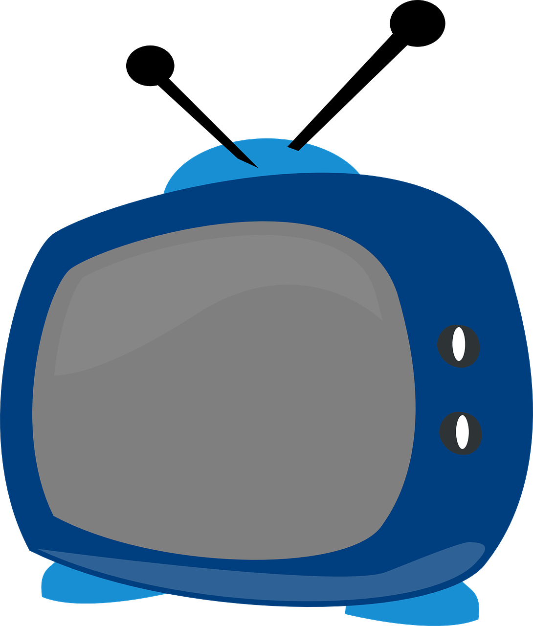 Antenna Clipart Tv Antenna - Tv Clipart With Transparent Background - Png Download (613x720), Png Download