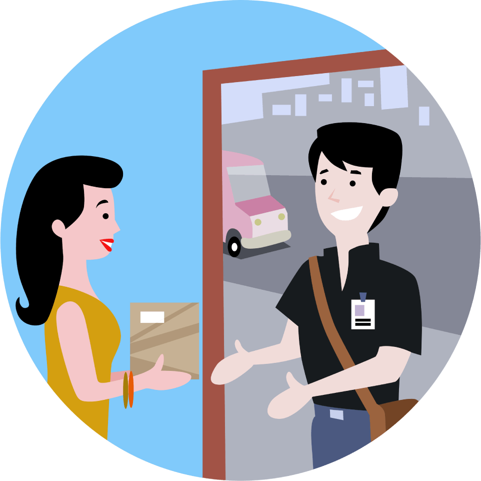 For Example, If You Chose Purolator As Your Courier, - Courier Pickup Clipart - Png Download (962x961), Png Download