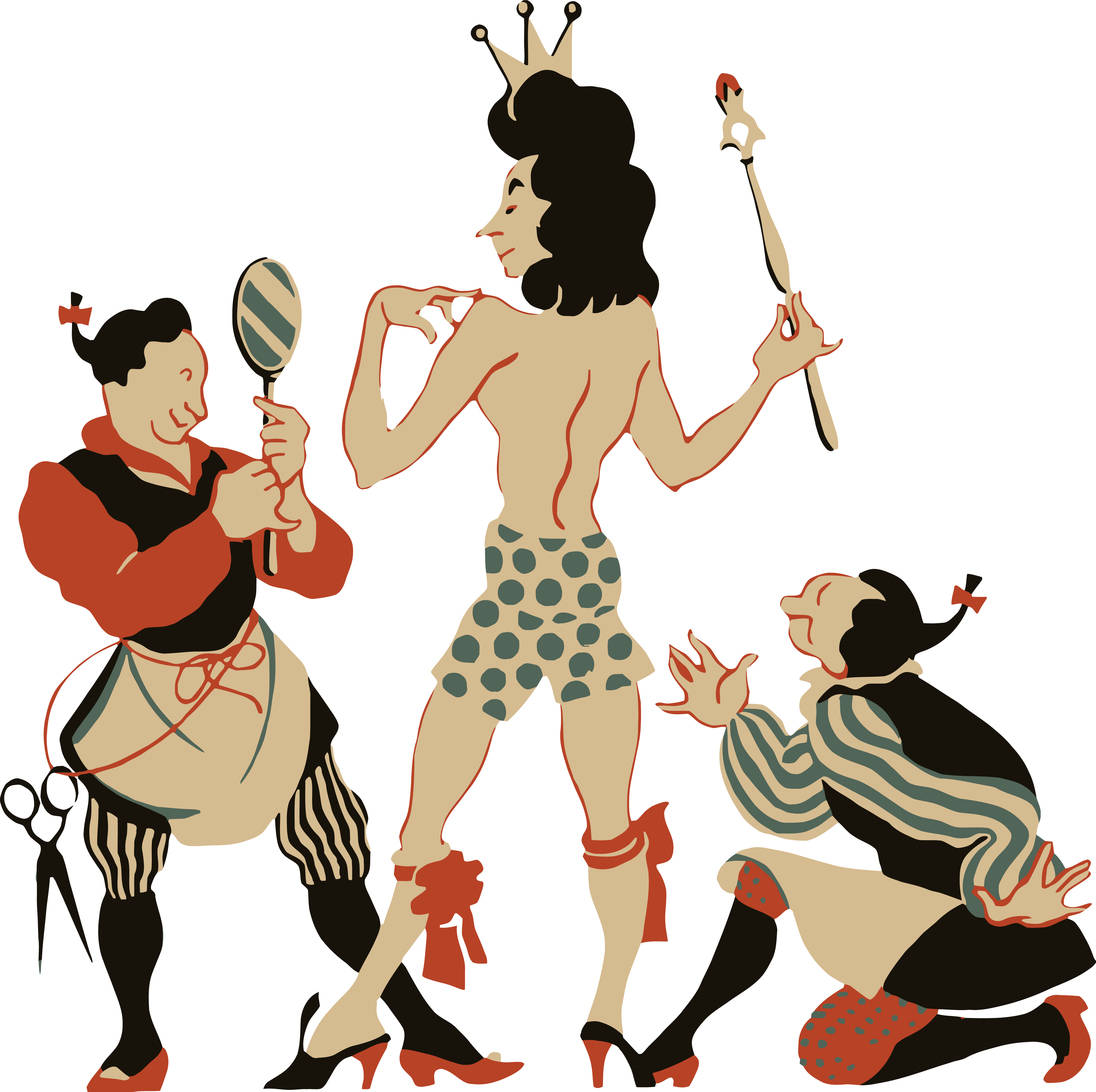 Free Clipart Of A King Being Dressed By Servants - Clip Art - Png Download (4000x3986), Png Download