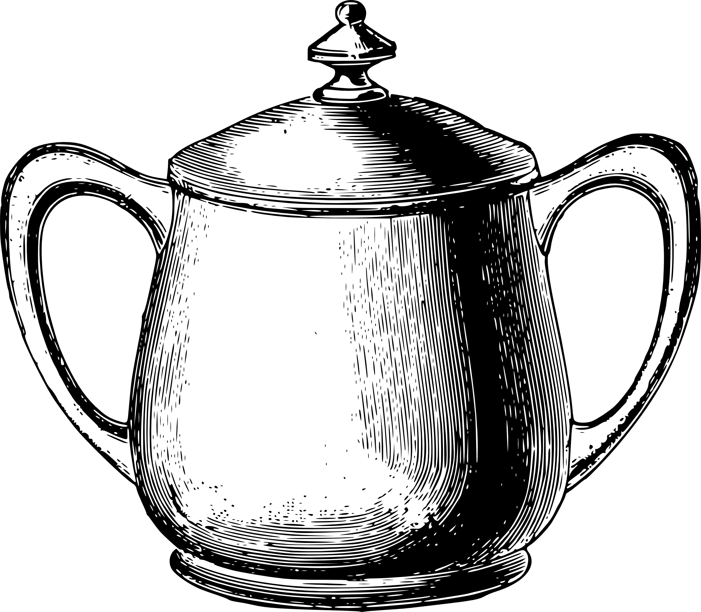 Download Vintage Tea Service Clip Art Sugar - Coffee - Png Download (2279x1992), Png Download