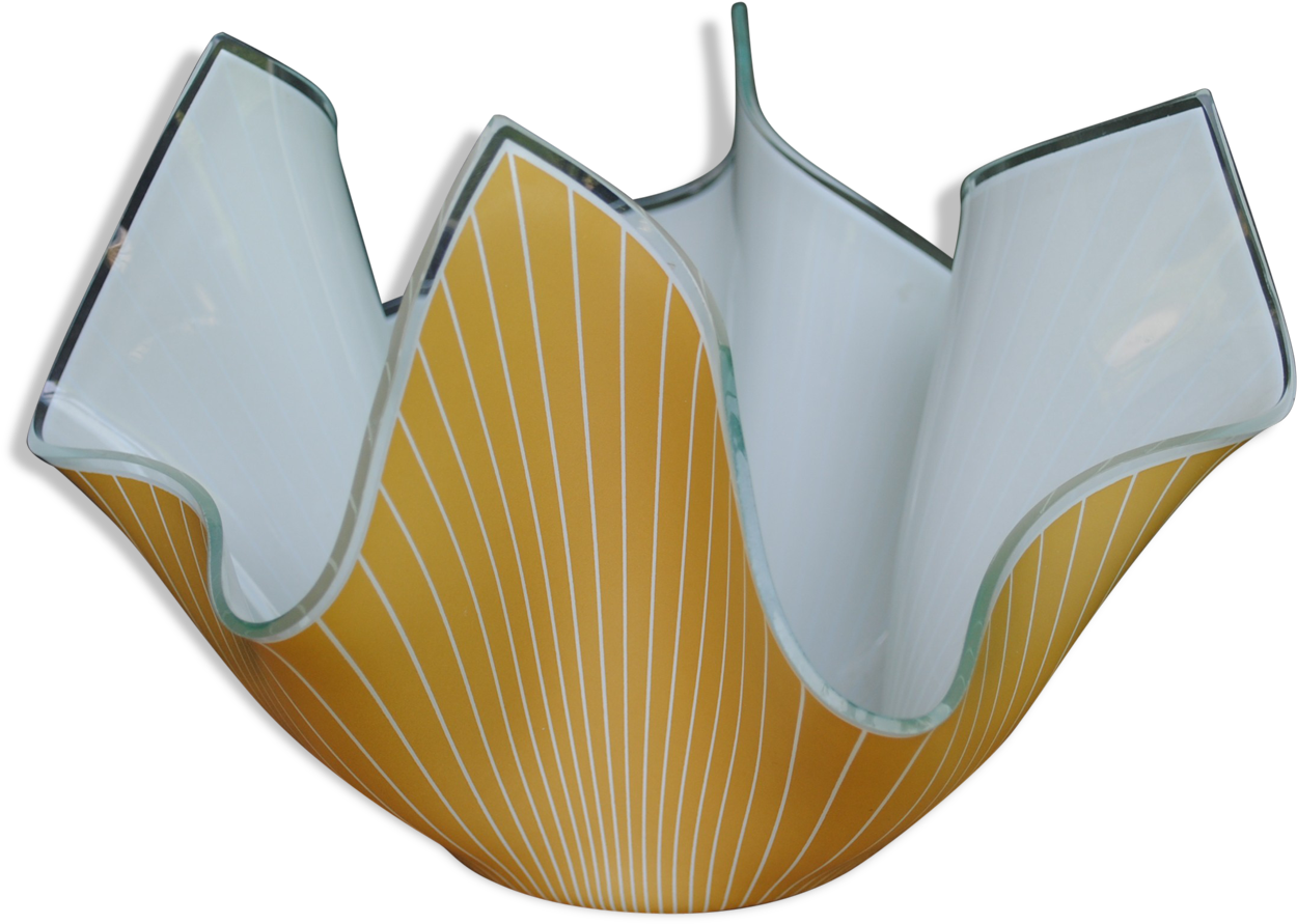 Chance Glass Vintage Handkerchief Vase - Handkerchief Clipart (1457x1457), Png Download