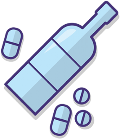 Alcohol Clipart Drug Use - Alcohol And Drugs Clipart - Png Download